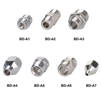 Fengda Airbrush Adapter 7PCS hose adapter set BDA1-A7 Airbrush threaded connector for connecting airbrush and air compressor
