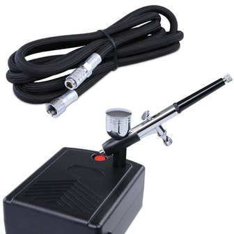 ABPST04 Timbertech Airbrush Pistolen Compressor set