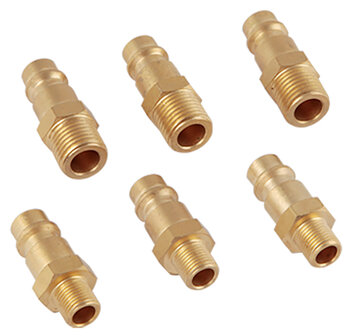 Fengda Europe snelkoppeling BD-118K met 3 stuks 1/8&quot; adapter en 2 stuks 1/4&quot; adapter