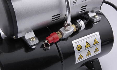 Fengda Airbrush mini compressor met luchttank AS-189