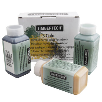 Timbertech Airbrush Metallisch farbe-3 Farbe(100ML)