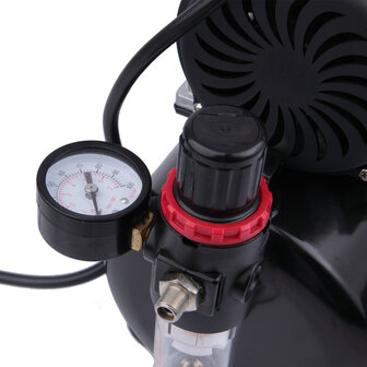 Timbertech Professionele piston-airbrush compressor met motor-afkoelende ventilator ABPST08