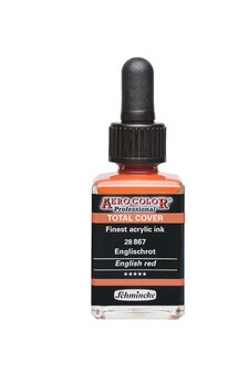 867 English Red Schmincke Aero Color Total Cover airbrushverf 28ml