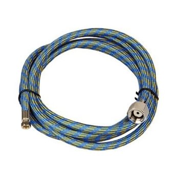 Airbrushslang blauw Fengda BD-23  1,80m - G1/4 - G1/4x40 NPT binnendraad voor Paasche