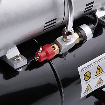 UK Plug Fengda Airbrush Kompressor mit dem Druckbeh&auml;lter AS-186(FD-186))