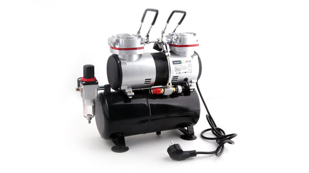 Airbrush Set Fengda FD-196K with compressor FD-196, Airbrush FE-130 and accessories 
