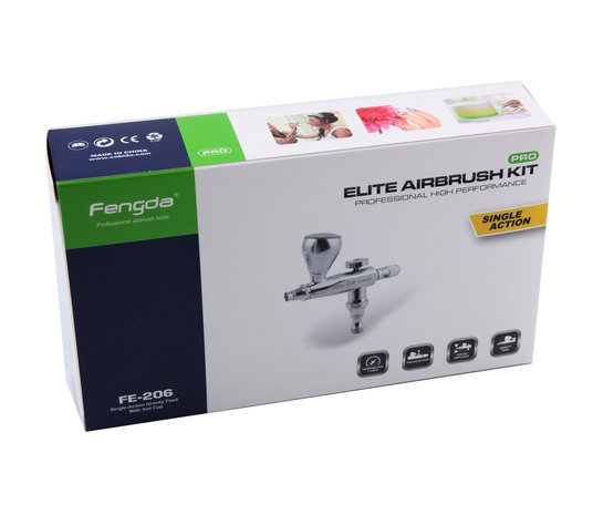 Fengda  Airbrush pistool BD-206 met 0,3 mm nozzle