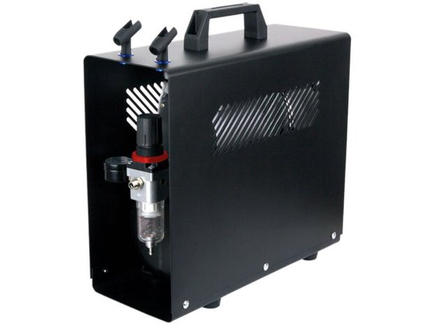 Fengda AS-186A UK Plug Airbrush mini compressor met luchttank 