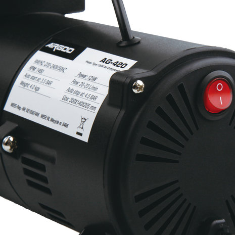 Airgoo Premie Aibrush-compressor met supermacht dubbele koelventilatoren AG-420