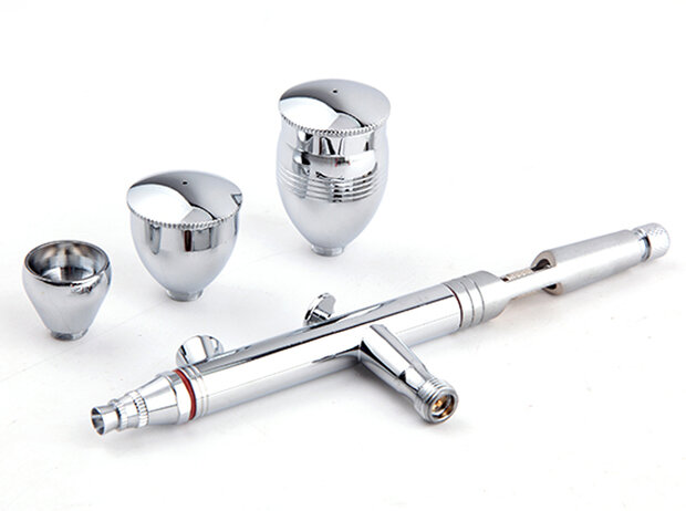 Airbrush pistoolset Fengda FE-183K(BD-183K) met 0,3-0,5-0,8 mm nozzle