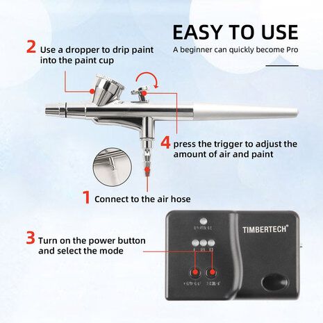 Timbertech Airbrush Basic Makeup System MK-100 