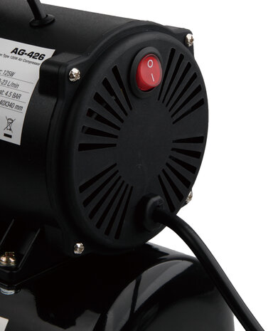 UK-Plug Airgoo Premium Aibrush Compressor AG-426 with Superpower Double Cooling Fans and Air Tank