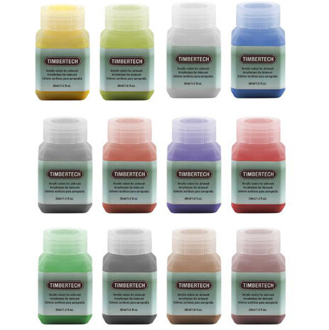 Timbertech  Acrylic Paint-12 Colors(30ML)