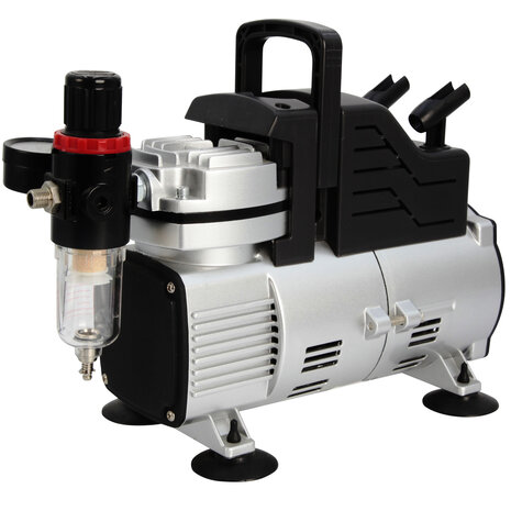 Airgoo Premium Aibrush Compressor with Superpower Twin Cooling Fans AG-420B