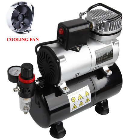 UK Plug-Timbertech ABPST08K airbrush compressor complete set met verbeterde  koelventilator mini compressor airbrushpistool en airbrush accessoires -  Airgoo - Airbrush fabrikant voor een compleet assortiment pistolen,  compressors en toebehoren