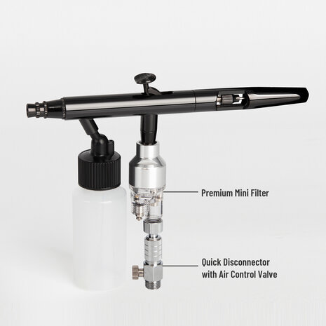 Airgoo High-End & Deluxe Double-Action & Suction-Type Airbrush AG-102 for Airbrush Master