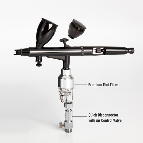 Airgoo High-End & Deluxe Double-Action & Gravity-Type Airbrush AG-103 for Airbrush Master