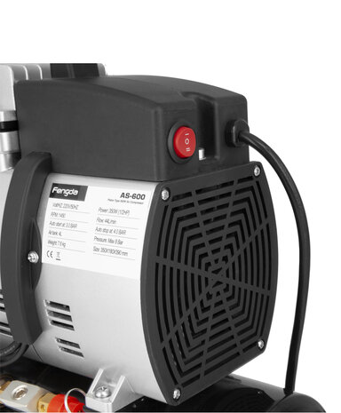 Fengda High-End Airbrush minicompressor met luchttank AS-600