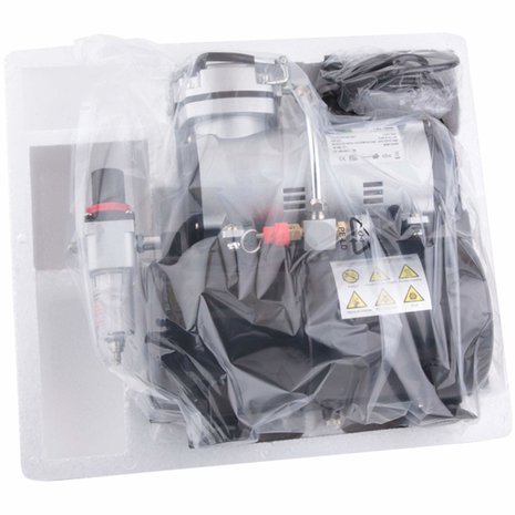 UK Plug Fengda AS-186(FD-186) Airbrush mini compressor met luchttank 