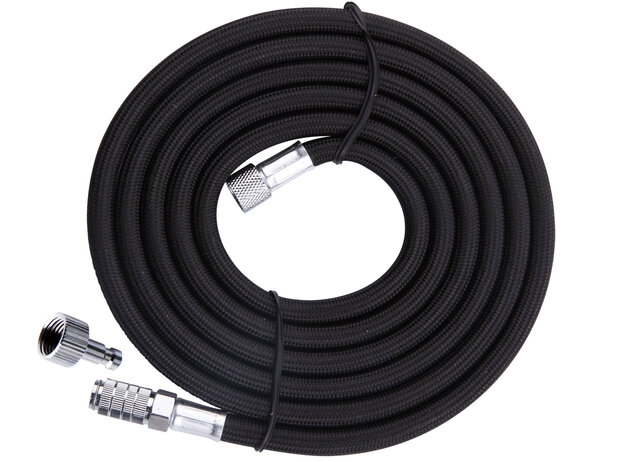 Airbrush hose black with quick coupling Fengda BD-30  10m - G1/8-G1/8