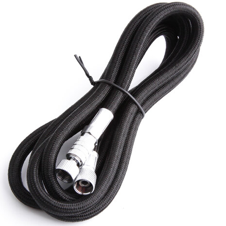 Airbrush hose black with quick coupling Fengda BD-30  10m - G1/8-G1/8