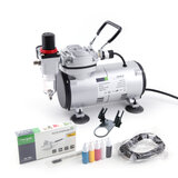 Fengda Airbrush Set  AS18-2K(FD18-2K) met compressor FD-18-2, Airbrush FE-130 en accessoires_